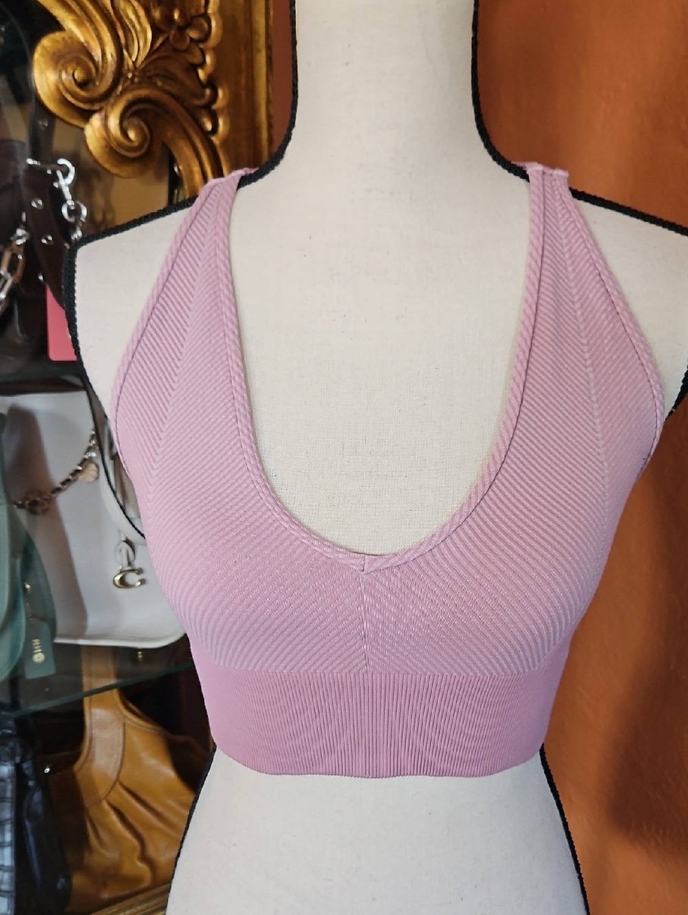 FP Movement by Free People Seamless Free Throw Sports Bra In Lilac